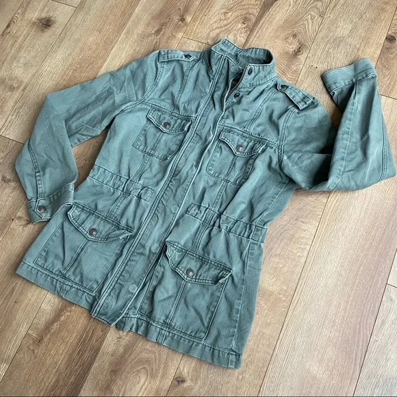 Levis Military Field Jacket Small Olive Green Cotton Fatigue Lightweight Utility - Picture 2 of 11